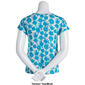Petite Architect&#174; Short Sleeve Tie Front Floral Tee - image 2