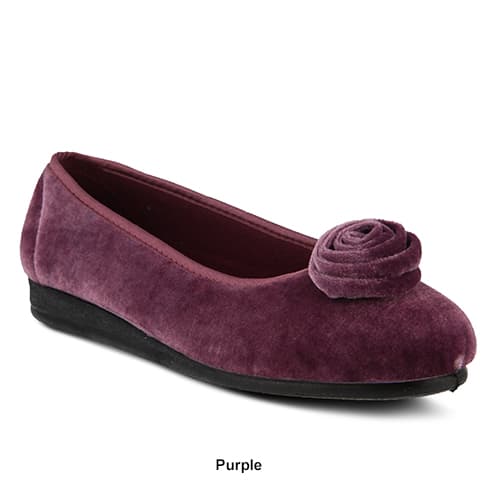 Womens Flexus® By Spring Step Roseloud Slip-On Ballet Slippers