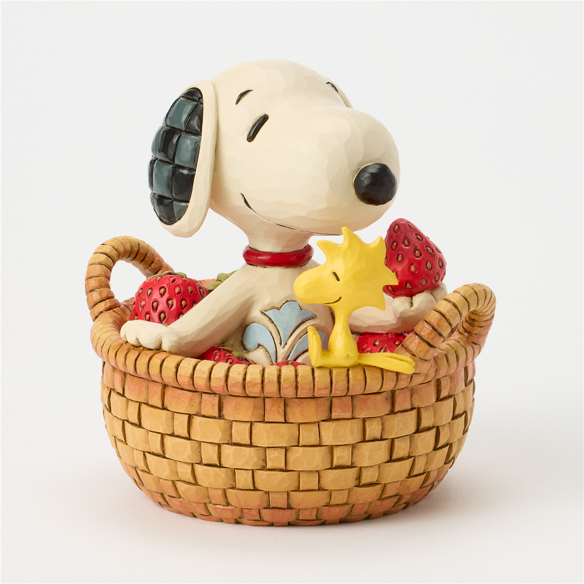 Jim Shore Peanuts™ Snoopy in Strawberry Basket Figurine