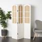 9th & Pike® Farmhouse Beige Wood Room Divider Screen - image 2