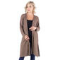 Womens 24/7 Comfort Apparel Waffle Long Sleeve Maternity Cardigan - image 1