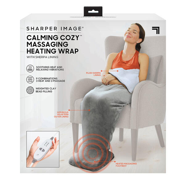 Sharper Image Calming Cozy&#40;tm&#41; Massaging Heating Wrap - image 