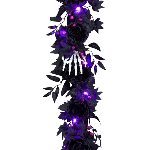 National Tree 6ft. Artificial Bad to the Bone Halloween Garland