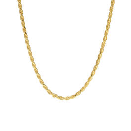 16in. Sterling Silver Rope Chain Necklace