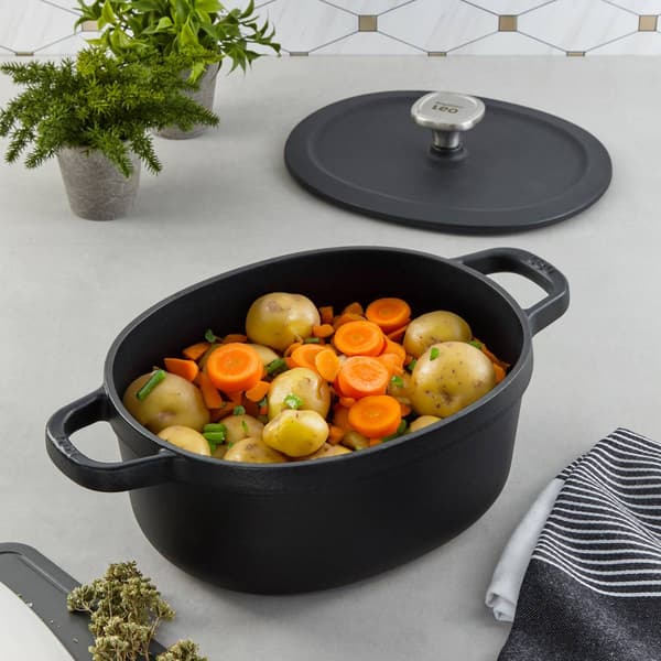 BergHOFF Graphite Enameled Cast Iron 10.75in. Covered Stockpot