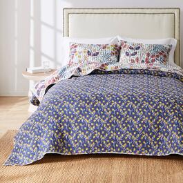 Greenland Home Fashions&#8482; Perry Mid-Century Floral Quilt Set