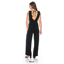 Juniors Almost Famous&#8482; Ruffle Front Tie Back Jumpsuit