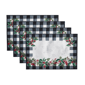 Threadmade Holly Farmhouse Charm Holiday Placemats - Set of 4 - image 1