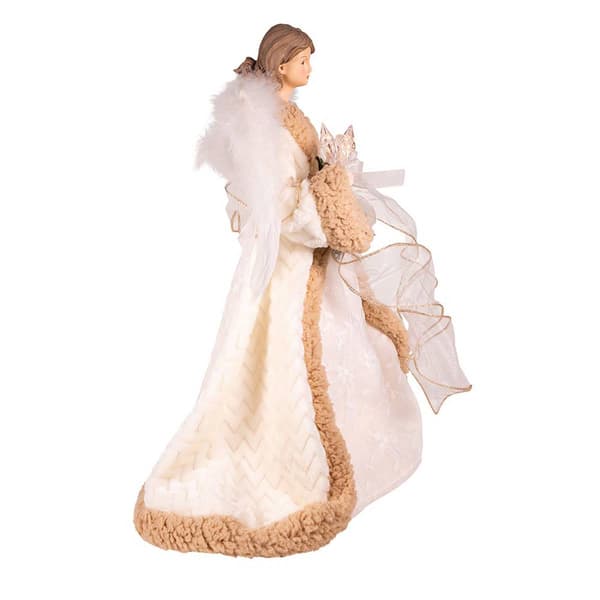 Kurt S. Adler UL 16in. Rustic Natural Angel Tree Topper