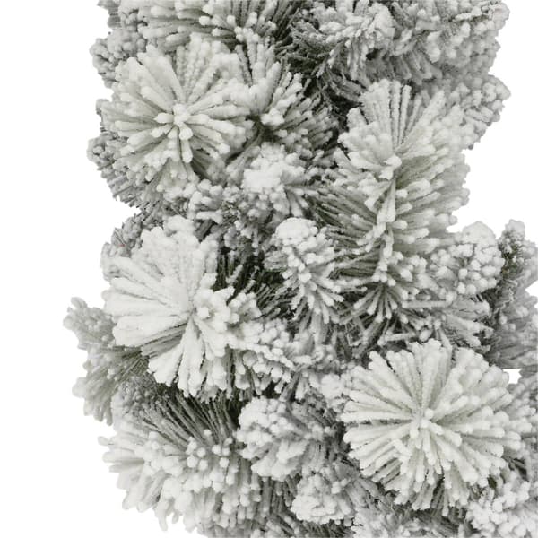 Puleo International 20ft. Flocked Spruce Artificial Garland