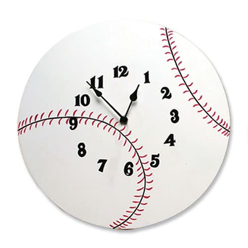 Trend Lab Baseball Wall Clock