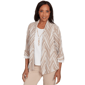 Womens Alfred Dunner Urban Legend Chevron Two In One Blouse - image 3