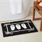 Hallmark Black/White Boozy Halloween Microfiber Bath Rug - image 2