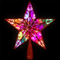 Northlight LED Red Star Glittered Christmas Tree Topper - image 3