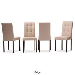 Baxton Studio Andrew 4pc. Dining Chair Set