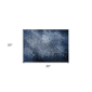 HomeRoots Blue Washable Non Skid Indoor Outdoor Accent Rug - image 3