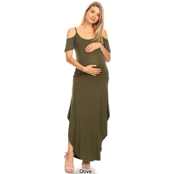 Womens White Mark Reta Maternity Maxi Dress