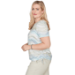 Petite Alfred Dunner Vintage Charm Wavy Stripe Blouse - image 4
