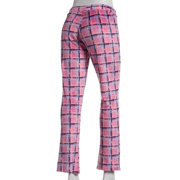 Plus Size Dollhouse Grunge Plaid Velour Pants