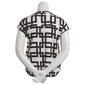 Como Blu Roll Sleeve 2 Pocket Geometric Henley Blouse - image 2