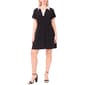 Plus Size MSK Short Sleeve Spread Collar Shift Dress - image 3