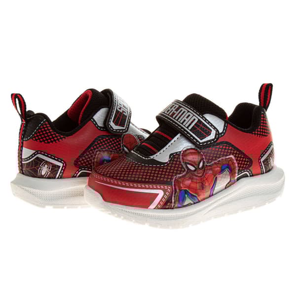 Little Boys Marvel Spider-Man Light-Up Red Athletic Sneakers