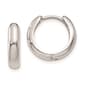 Gold Classics(tm) White Gold Hinged Hoop Earrings - image 1