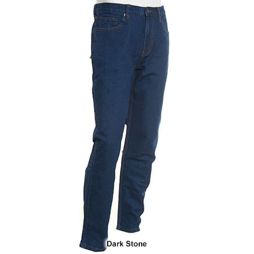 ReRock Men's jeans blue button placket used look washes decorative  stitching trousers for men, blue, 31 W/34 L : : Fashion