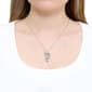 Athra 18in. Silver Plated CZ Seahorse Pendant Necklace - image 3