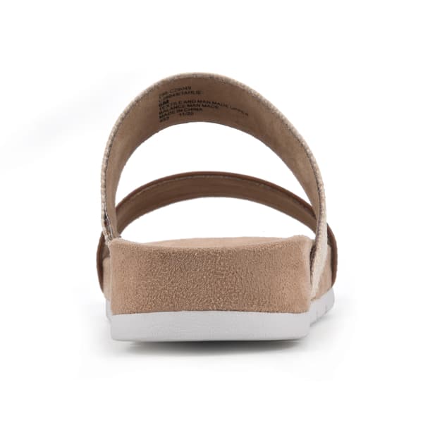 Womens Cliffs by White Mountain Tahlie Textured Slide Sandals