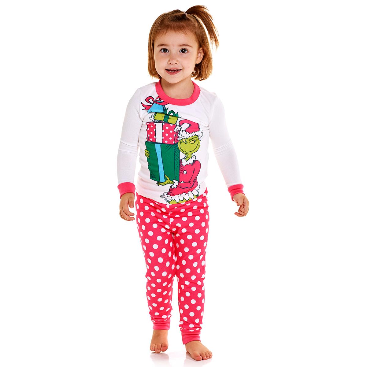 Toddler Girl Dr. Seuss The Grinch 4pc. Long Sleeve Pajama Set