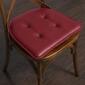 Sweet Home Collection Memory Foam Faux Leather Chair Pad - image 2