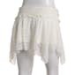 Juniors Derek Heart Lace Ruch Waist Handkerchief Hanky Mini Skirt - image 2