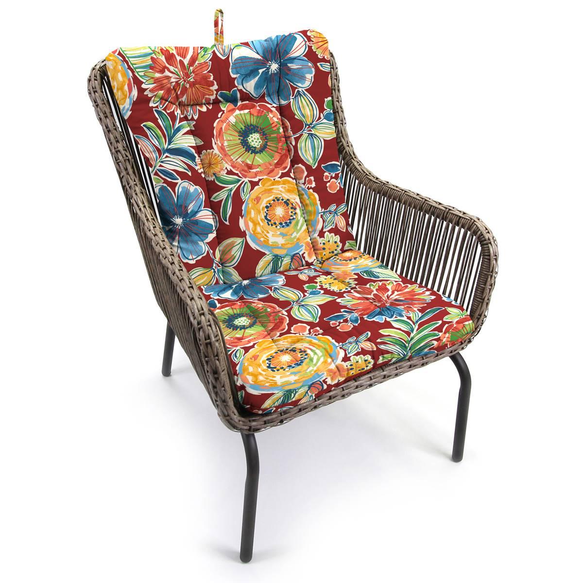 Jordan Manufacturing Colsen Floral High Back Chair Cushion