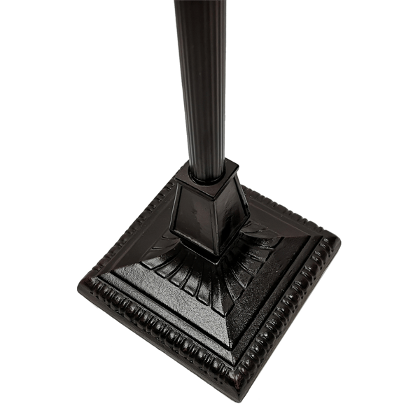 HomeRoots 62in. Two Light Stained Glass Shade Floor Lamp