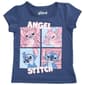 Girls (4-6x) Disney Short Sleeve Stitch & Angel Kiss Tee - image 1