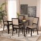 Baxton Studio Suvi Modern Dark Brown Wood 5pc. Dining Set - image 8