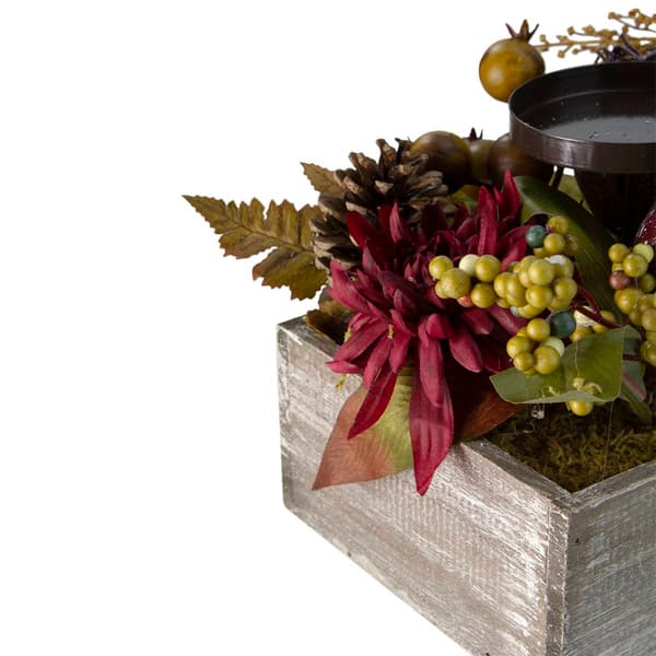 Northlight Seasonal 24in. Autumn Harvest 3-Piece Candle Holder