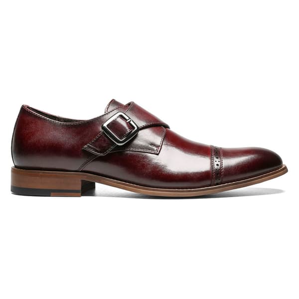 Mens Stacy Adams Desmond Cap Toe Monk Strap Oxfords - Brown