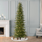Puleo International 7.5ft. Pre-Lit Slim Mountain View Spruce Tree - image 3