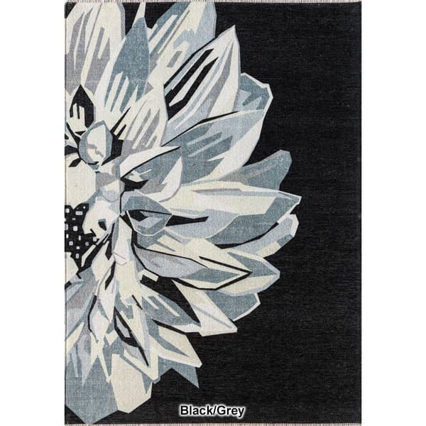 Elizabeth Sutton Maisie Large Flower Rectangular Area Rug