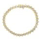 Haus of Brilliance 14kt. Yellow Gold Plated Tennis Bracelet - image 2