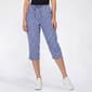 Womens Jordana Rose Seersucker Gingham Capris - image 1