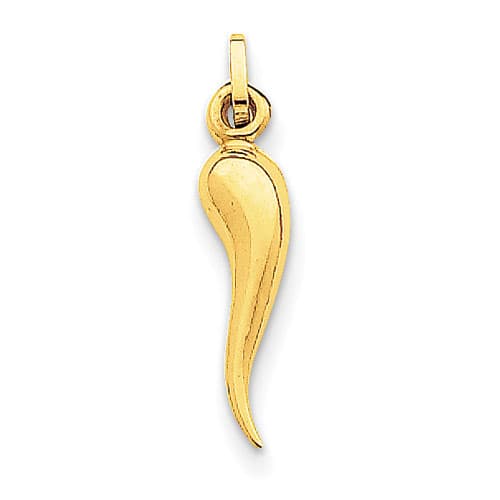 Gold Classics&#40;tm&#41; Italian Horn Charm - Yellow Gold - image 