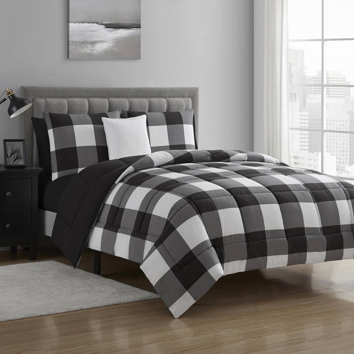 Sweet Home Collection Buffalo Plaid Reversible 8pc. Bed In A Bag