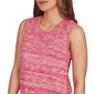 Petite Ruby Rd. Indigo Go Marled Embroidery Sleeveless Blouse - image 5
