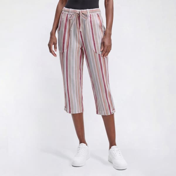 Womens Erika Blair Stripe Capris