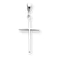 Gold Classics&#40;tm&#41; Thin 14kt. White Gold Cross Pendant - image 1