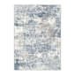HomeRoots Blue & Ivory Abstract Washable Area Rug - image 1