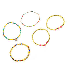 Ashley 5pc. Colorful Bead Bracelet Set